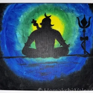 Inner Stillness original acrylic painting by Hemakshi Valera