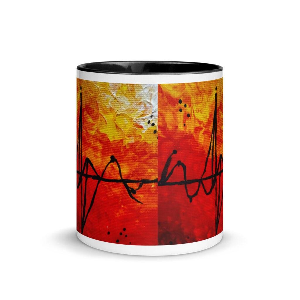 Golden Static Art Mug