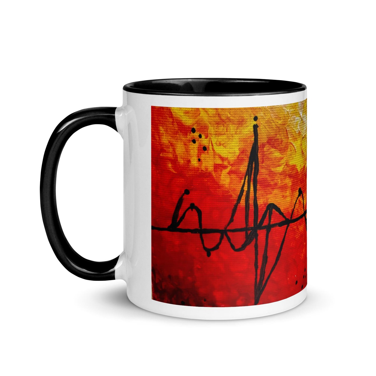 Golden Static Art Mug - Image 2