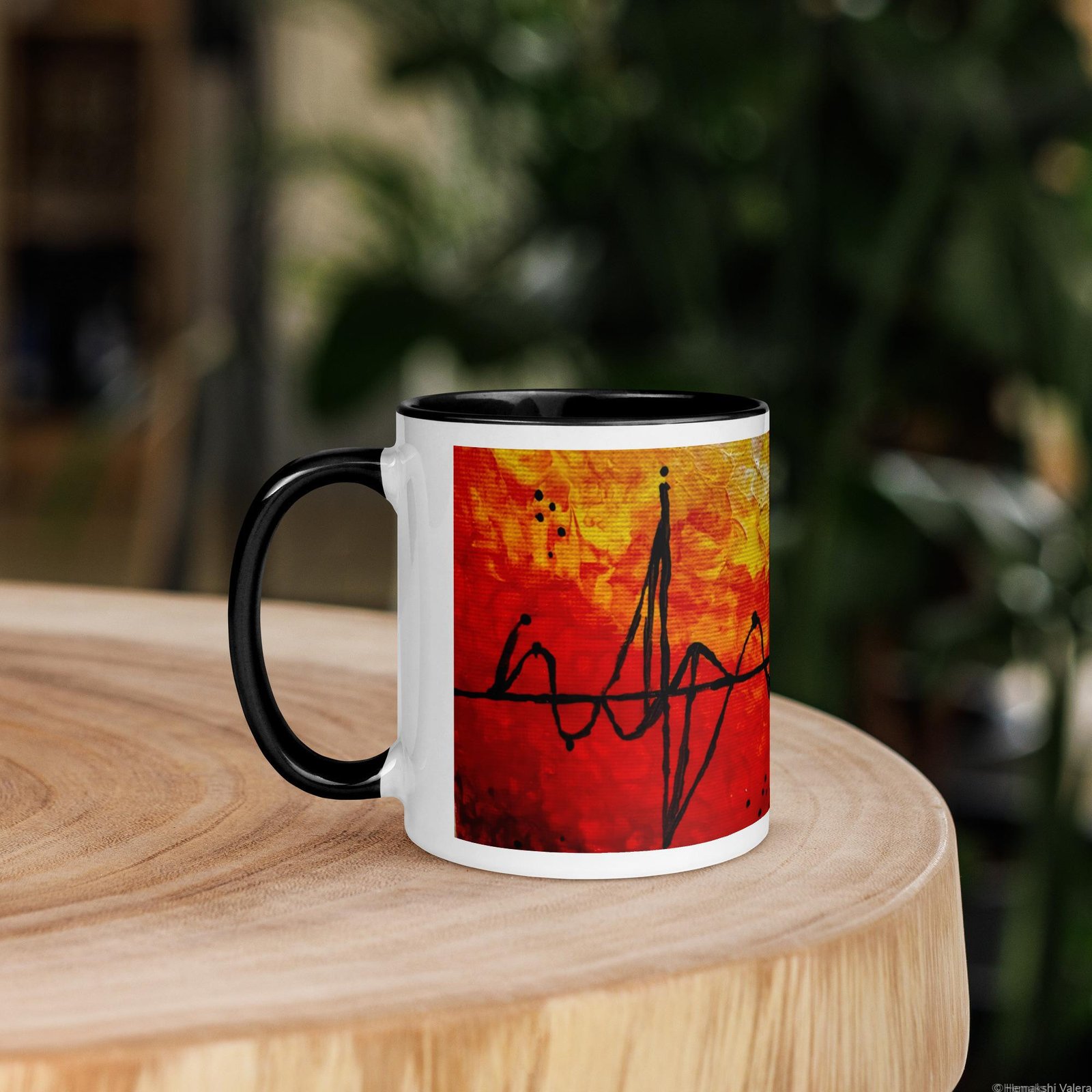 Golden Static Art Mug - Image 8