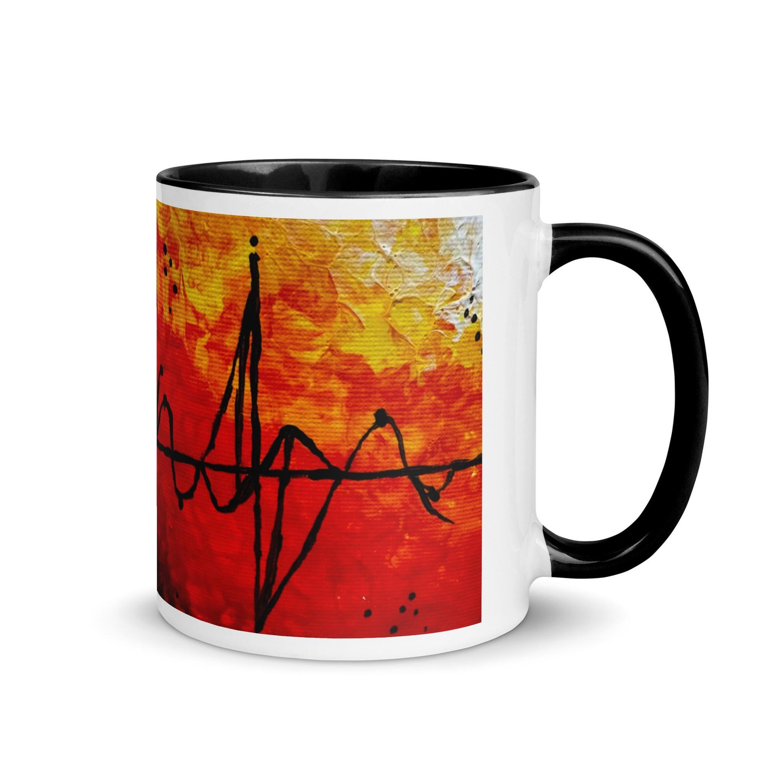 Golden Static Art Mug - Image 3
