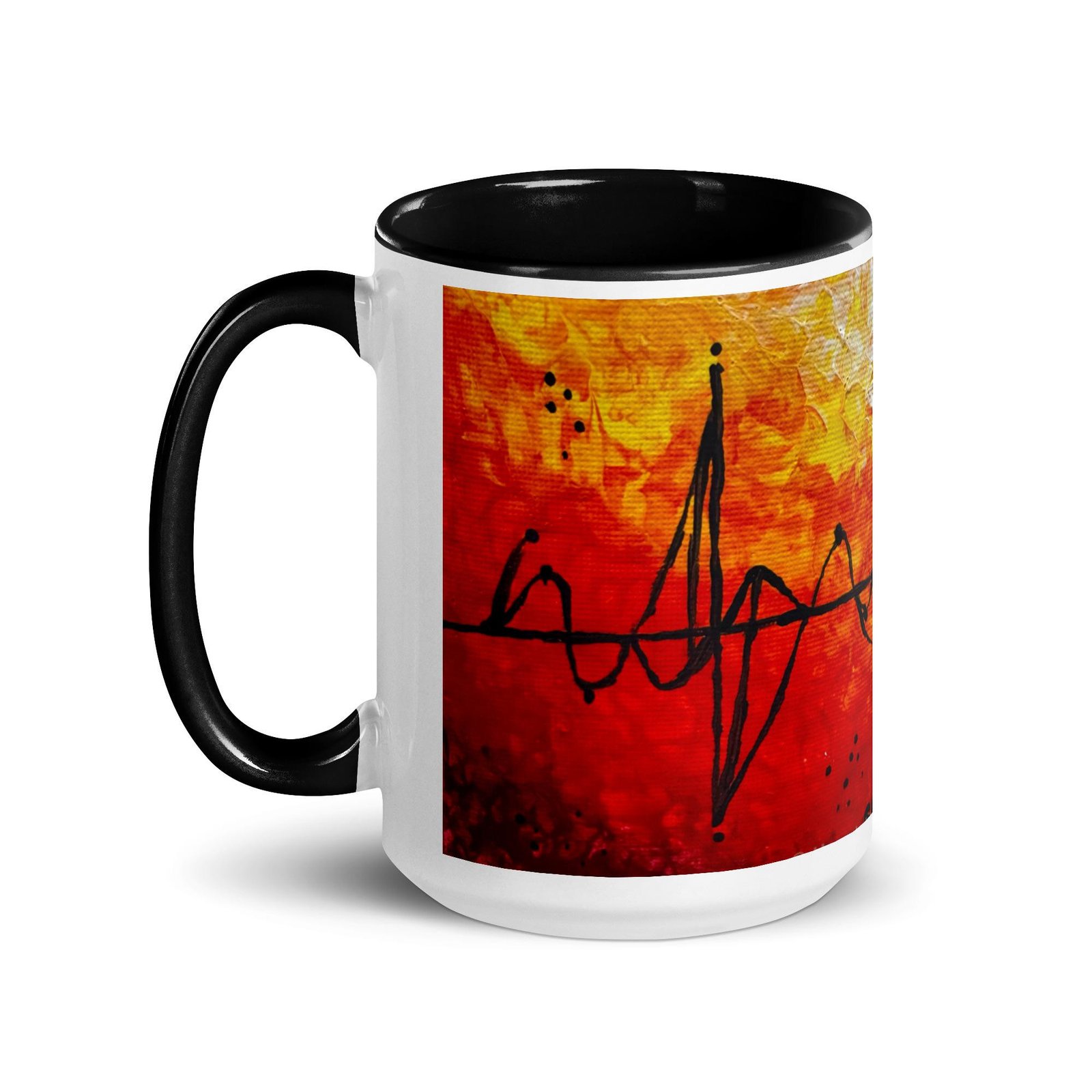 Golden Static Art Mug - Image 5