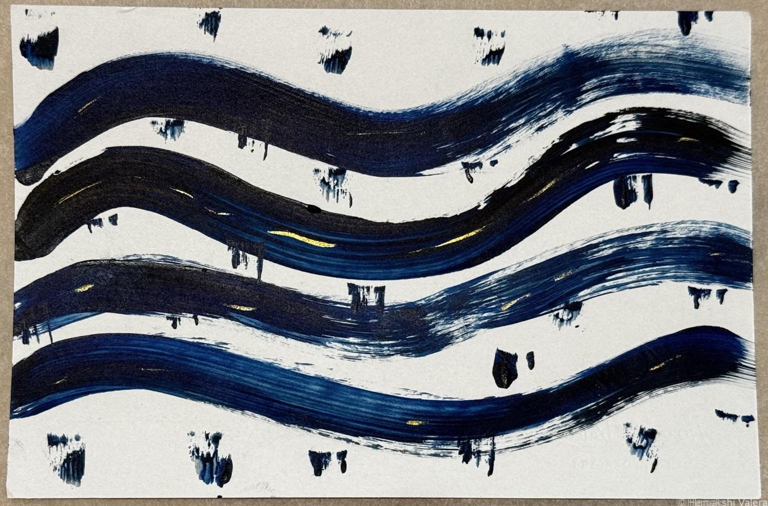 Between the Tides — Original Hand-Painted Postcard