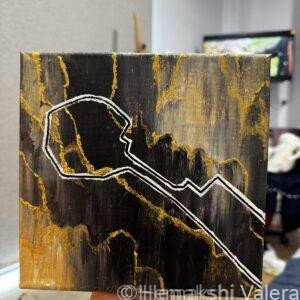 Black Gold of Baku original painting by Hemakshi Valera