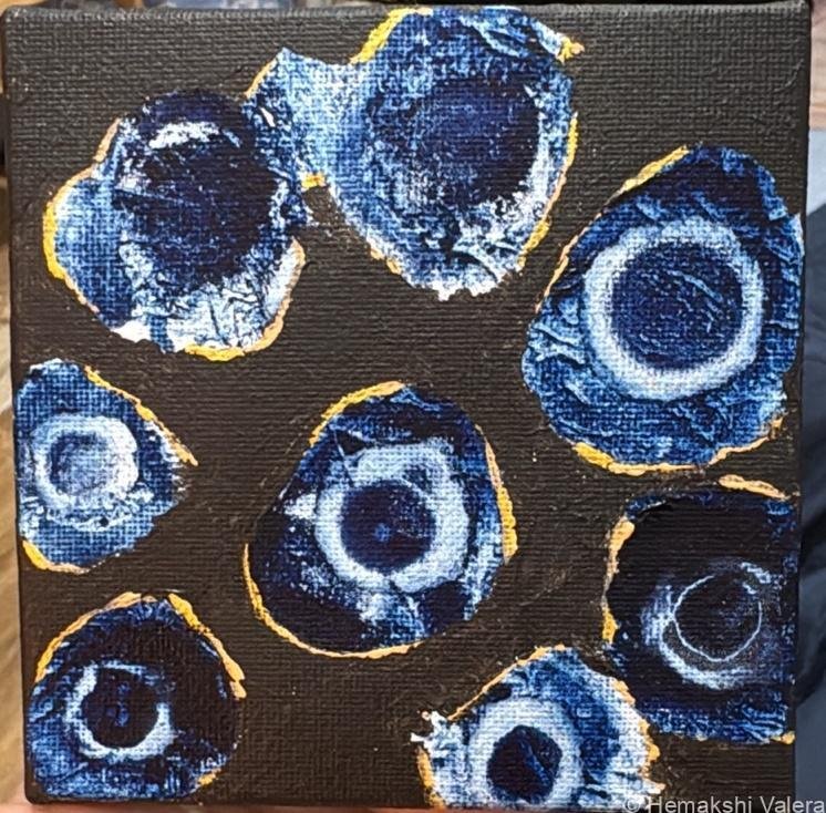 Cellular Echo — commissioned original painting by Hemakshi Valera