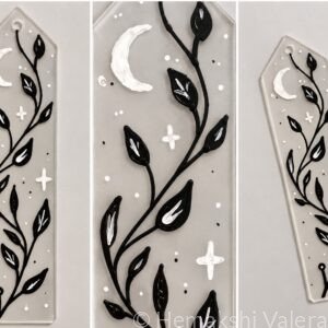 Moonlit Vine acrylic bookmark