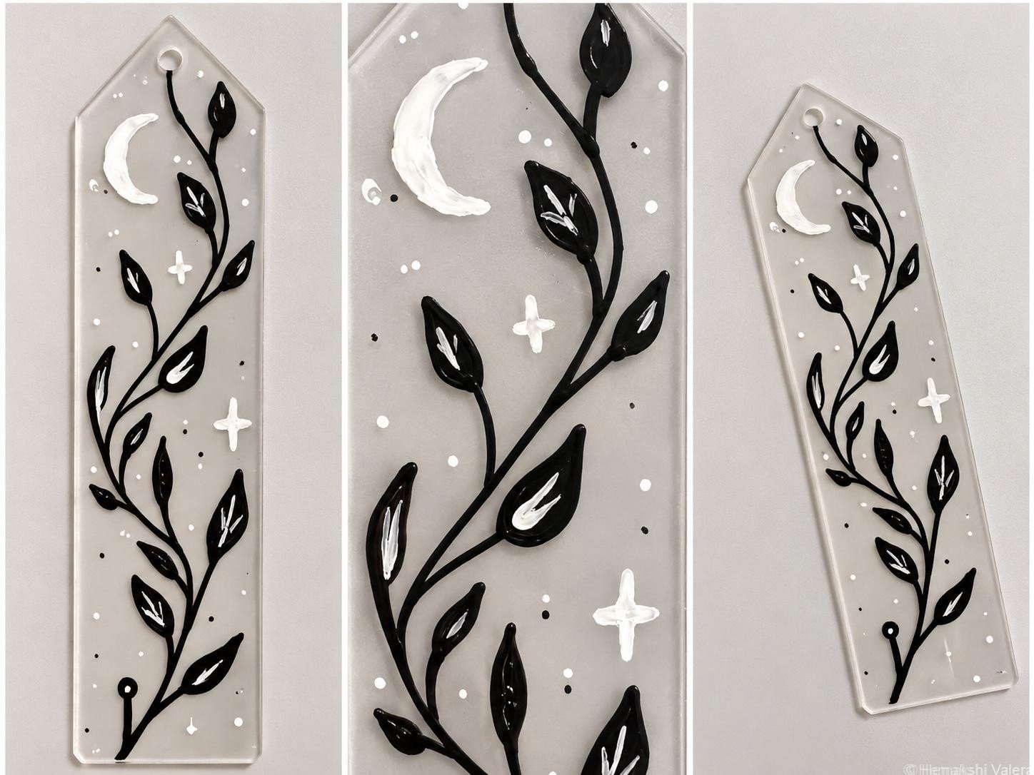 Moonlit Vine acrylic bookmark