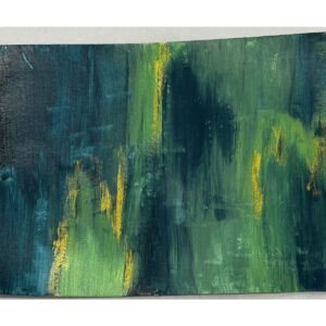 Emerald Afterglow hand-painted postcard — front