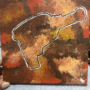 Terracotta Madrid original painting by Hemakshi Valera