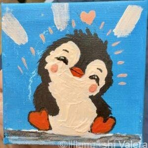All-Good Alfie original painting by Hemakshi Valera