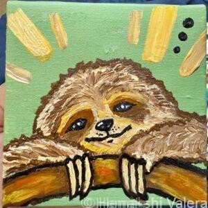 Not-Today Nate original painting by Hemakshi Valera