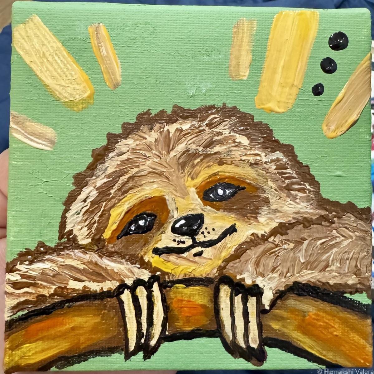 Not-Today Nate original painting by Hemakshi Valera